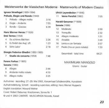 CD Giorgio Federico Ghedini: Meisterwerke Der Klassischen Moderne / Masterworks Of Modern Classics
