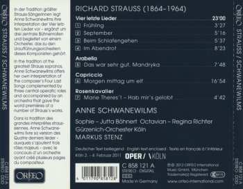 CD Richard Strauss: Vier Letzte Lieder ∙ Arabella ∙ Capriccio ∙ Rosenkavalier