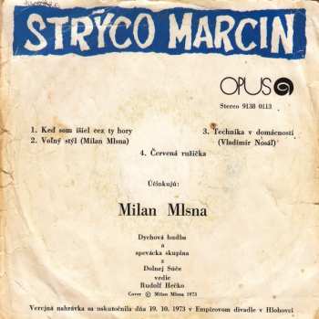 SP Strýco Marcin: Keď Som Išiel Cez Ty Hory