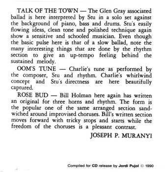 CD Jimmy Giuffre: Stu Williamson Plays - The Bethlehem Years