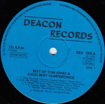 LP The Studio 77 Orchestra & Singers: A Tribute To Tom Jones And Engelbert Humperdinck