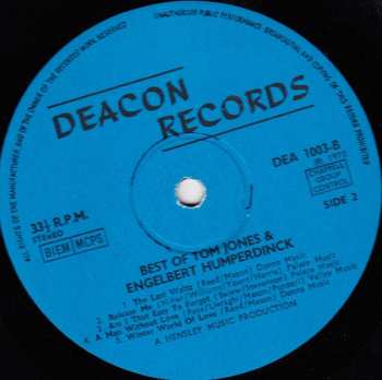 LP The Studio 77 Orchestra & Singers: A Tribute To Tom Jones And Engelbert Humperdinck