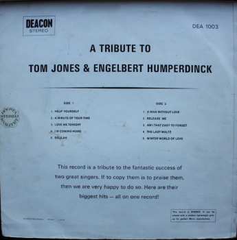 LP The Studio 77 Orchestra & Singers: A Tribute To Tom Jones And Engelbert Humperdinck