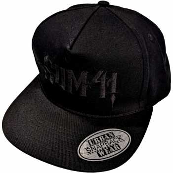 Merch Sum 41: Sum 41 Unisex Snapback Cap: Black Logo (ex-tour)