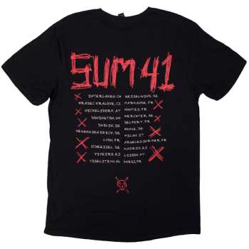 Merch Sum 41: Sum 41 Unisex T-shirt: Tour '24 Fuck Sum 41 (black) (back Print & Ex-tour) (small) S