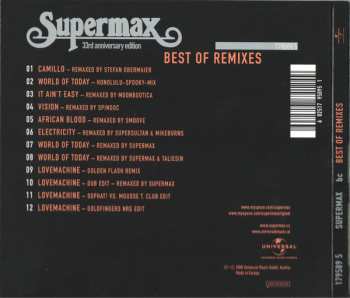 CD Supermax: Best Of Remixes ( 33rd Anniversary Edition)