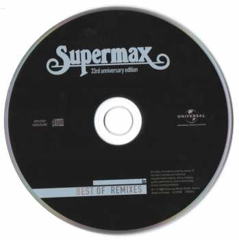 CD Supermax: Best Of Remixes ( 33rd Anniversary Edition)