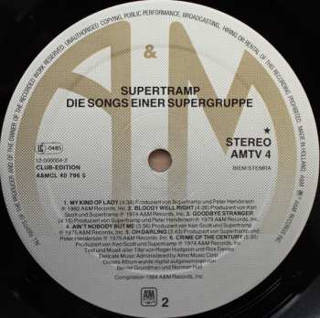 LP Supertramp: Die Songs Einer Supergruppe LTD
