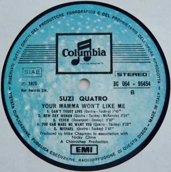 LP Suzi Quatro: Your Mamma Won't Like Me