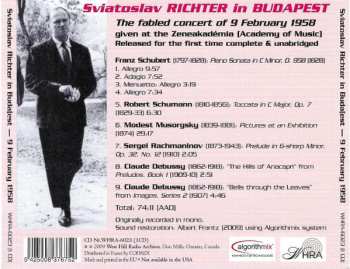 CD Sviatoslav Richter: In Budapest / The Concert Of 9 February 1958