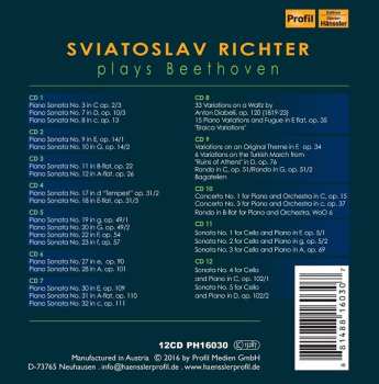12CD/Zestaw pudełkowy Ludwig van Beethoven: Sviatoslav Richter Plays Beethoven