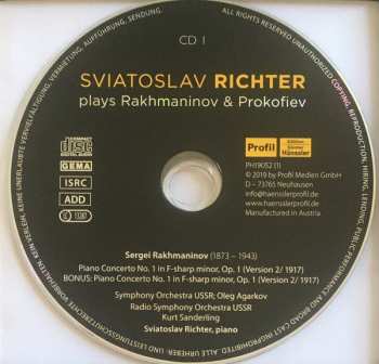11CD/Zestaw pudełkowy Sviatoslav Richter: Plays Rakhmaninov & Prokofiev