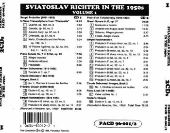 2CD Sergei Prokofiev: Sviatoslav Richter In The 1950s