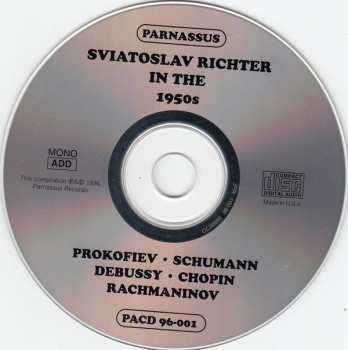 2CD Sergei Prokofiev: Sviatoslav Richter In The 1950s