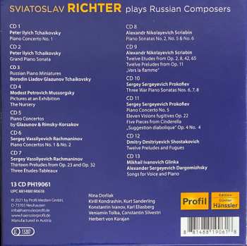 13CD/Zestaw pudełkowy Sviatoslav Richter: Sviatoslav Richter Plays Russian Composers