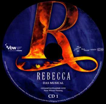2CD Michael Kunze: Rebecca Das Musical - Gesamtaufnahme Live - Neue Wiener Fassung