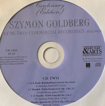 8CD/Zestaw pudełkowy Szymon Goldberg: Centenary Edition Volume Two. Commercial Recordings 1932-1951