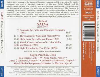 CD Tadeáš Salva: Cello Concerto / Three Arias