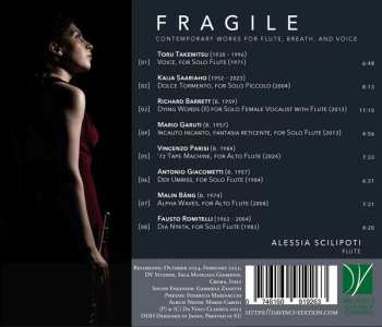 CD Kaija Saariaho: Fragile (Contemporary Works For Flute, Breath, And Voice)