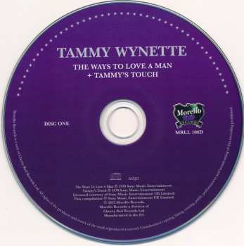 2CD Tammy Wynette: The Ways To Love A Man + Tammy's Touch + My Elusive Dreams + Inspiration