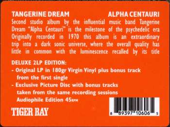 2LP Tangerine Dream: Alpha Centauri PIC