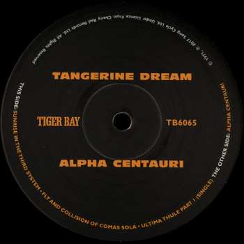 2LP Tangerine Dream: Alpha Centauri PIC
