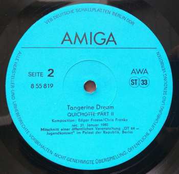 LP Tangerine Dream: Tangerine Dream