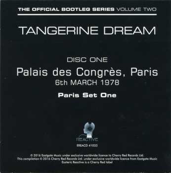 4CD/Zestaw pudełkowy Tangerine Dream: The Official Bootleg Series Volume Two
