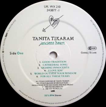 LP Tanita Tikaram: Ancient Heart
