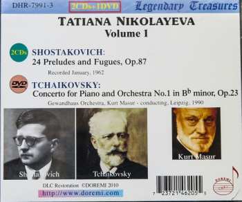 2CD/DVD/Zestaw pudełkowy Pyotr Ilyich Tchaikovsky: 24 Preludes & Fugues, Op.87 / Piano Concerto No.1, Op.23 - Tatiana Nikolayeva Volume 1