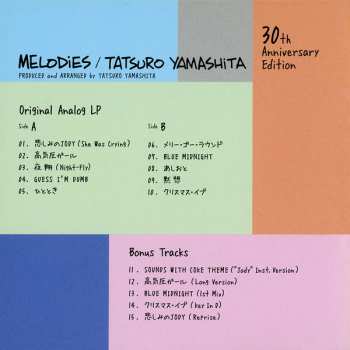 CD Tatsuro Yamashita: Melodies (30th Anniversary Edition)