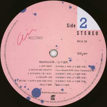 LP Tatsuro Yamashita: Moonglow = ムーングロウ LTD