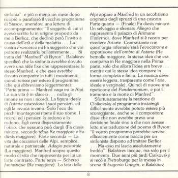 CD Pyotr Ilyich Tchaikovsky: Manfred Symphony