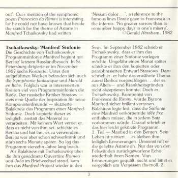 CD Pyotr Ilyich Tchaikovsky: Manfred Symphony