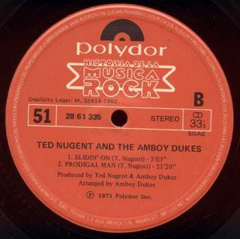 LP Ted Nugent: Ted Nugent And The Amboy Dukes LTD
