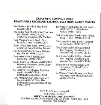 CD Ted Shafer's Jelly Roll Jazz Band: Toe Tapping Dixieland Jazz