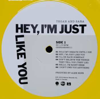 LP Tegan and Sara: Hey, I'm Just Like You CLR | LTD