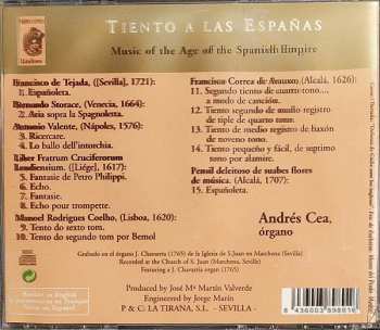 CD Antonio Valente: Tiento A Las Españas. Music Of The Age Of The Spanish Empire