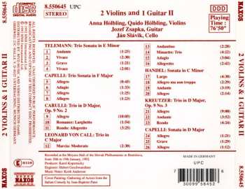 CD Georg Friedrich Händel: 2 Violins And 1 Guitar Vol. 2