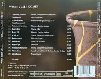 CD Tenebrae: When Sleep Comes