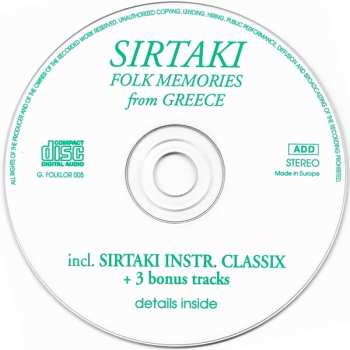 CD L.P.: Sirtaki (Folk Memories From Greece)