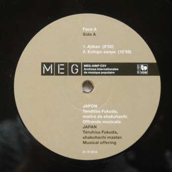 2LP Teruhisa Fukuda: Japon (Teruhisa Fukuda, Maître De Shakuhachi. Offrande Musicale) / Japan (Teruhisa Fukuda, Shakuhachi Master. Musical Offering)
