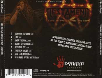 CD Testament: Live At Dynamo Open Air 1997