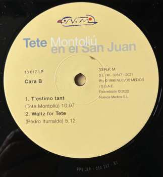 2LP Tete Montoliu: En El San Juan
