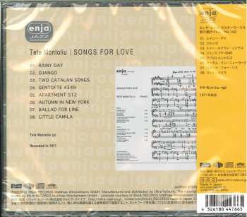 CD Tete Montoliu: Songs For Love