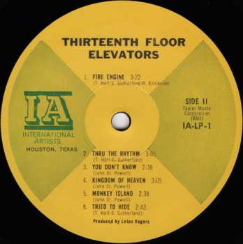 LP 13th Floor Elevators: The Psychedelic Sounds Of The 13th Floor Elevators