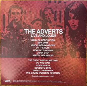 LP The Adverts: Live And Loud!! LTD
