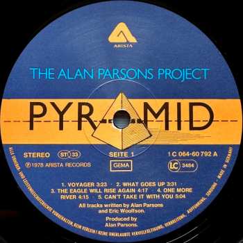 LP The Alan Parsons Project: Pyramid
