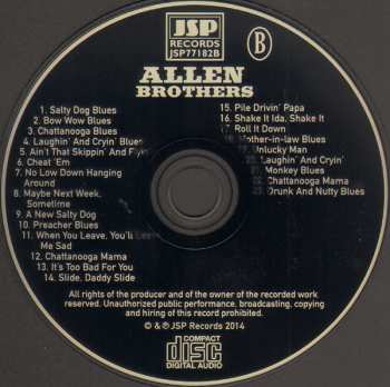 4CD/Zestaw pudełkowy The Allen Brothers: The Allen Brothers With Other Country Brother Acts