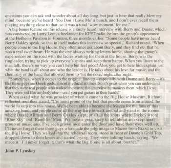 CD The Allman Brothers Band: Down-In Texas '71